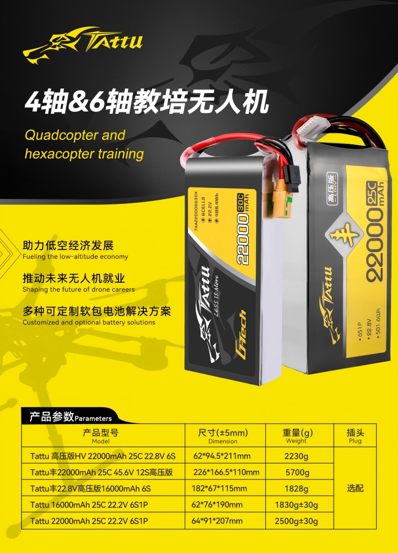 4軸&6軸教培無(wú)人機(jī)電池